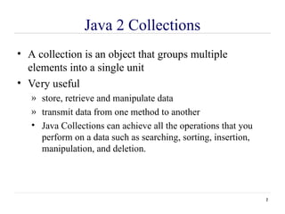 Java Collection fundamentals and Uses Unit | PPT