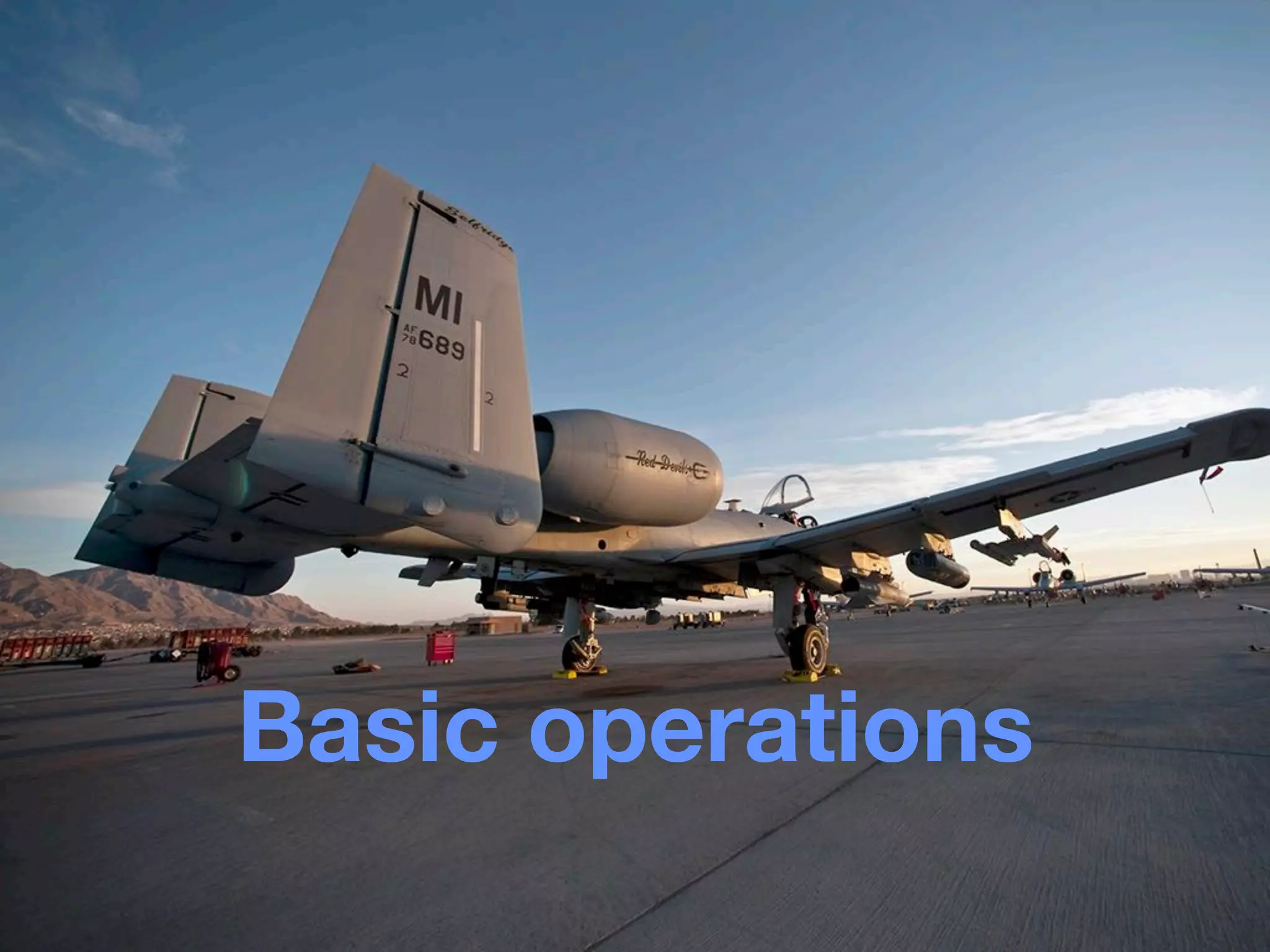 Basic operations
 