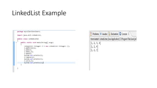 LinkedList Example
 