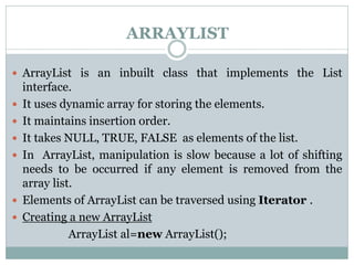 Collections Api - Java | PPT