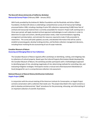 Collections Assessment Surveys | DOCX