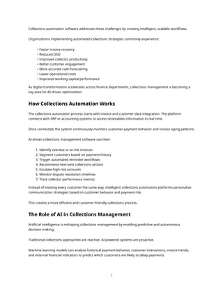 Collections Automation: Streamline Accounts Receivable | PDF