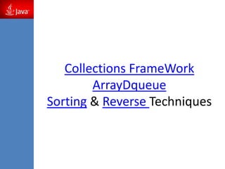 Collections framework in java | PPT