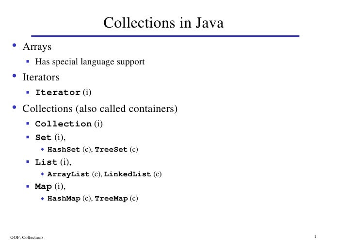 Collections In Java