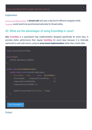 Collections in Java Interview Questions PDF By ScholarHat | PDF
