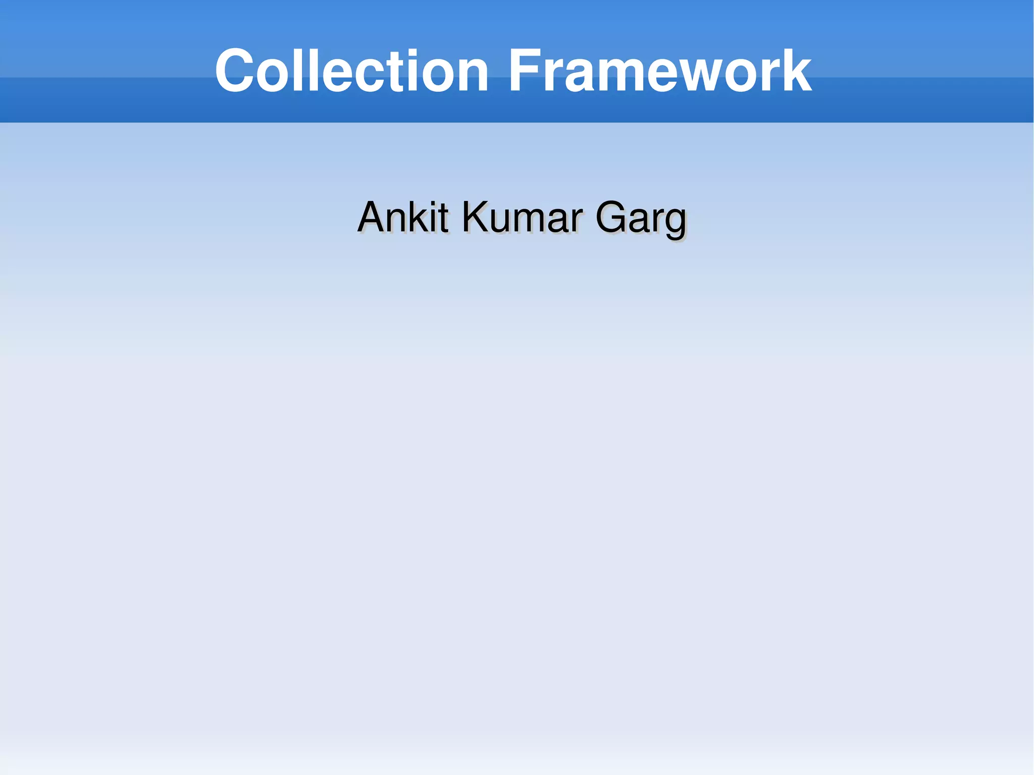 Java Collection framework