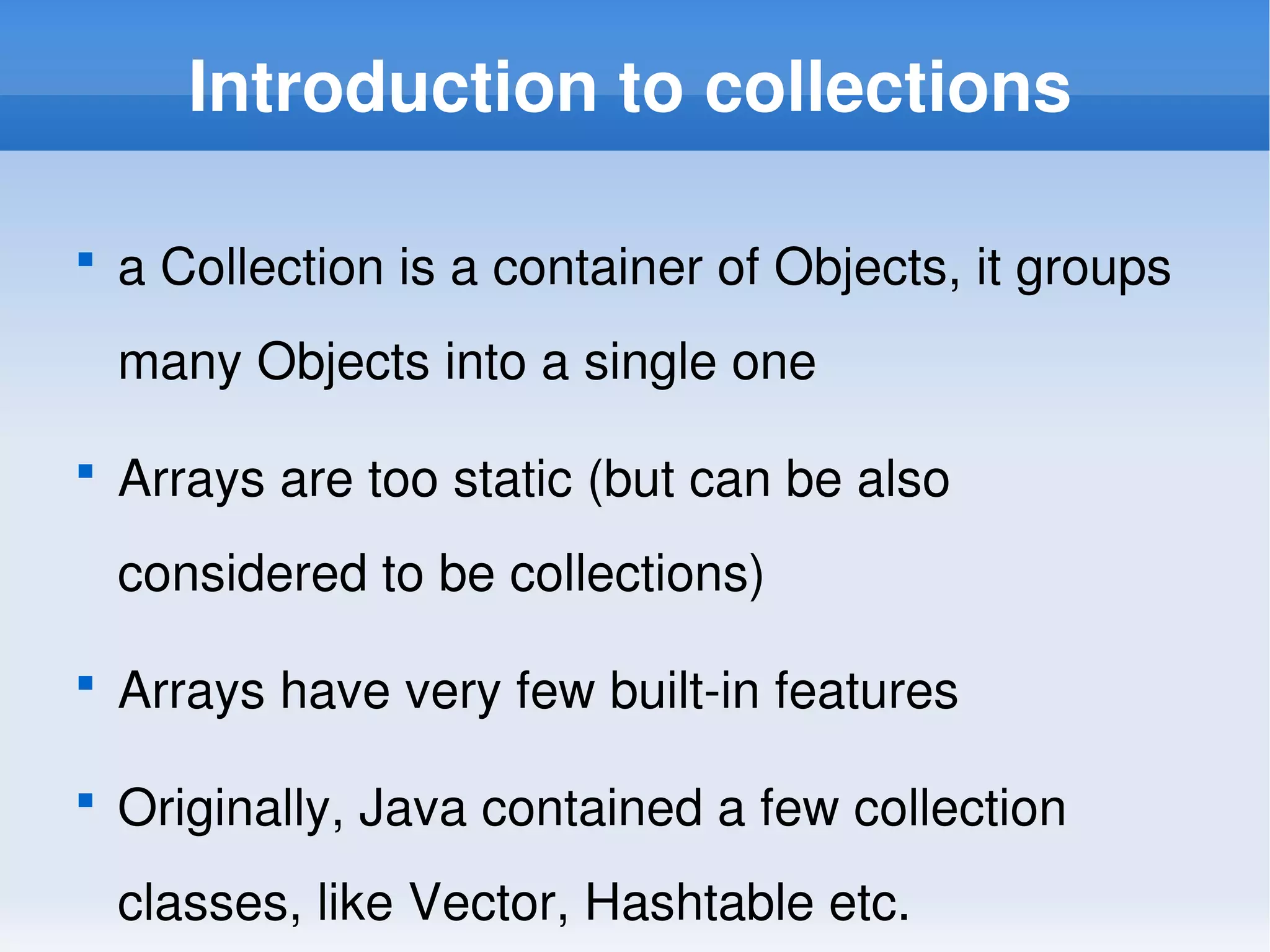 Java Collection framework