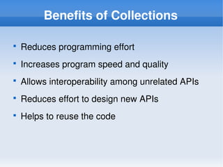 Java Collection framework