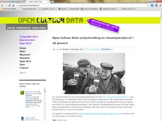 Collections open! Amsterdam Museum and open data | PDF