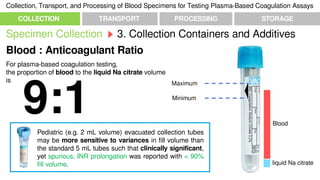 Collection, transport, and processing of blood specimens for testing ...