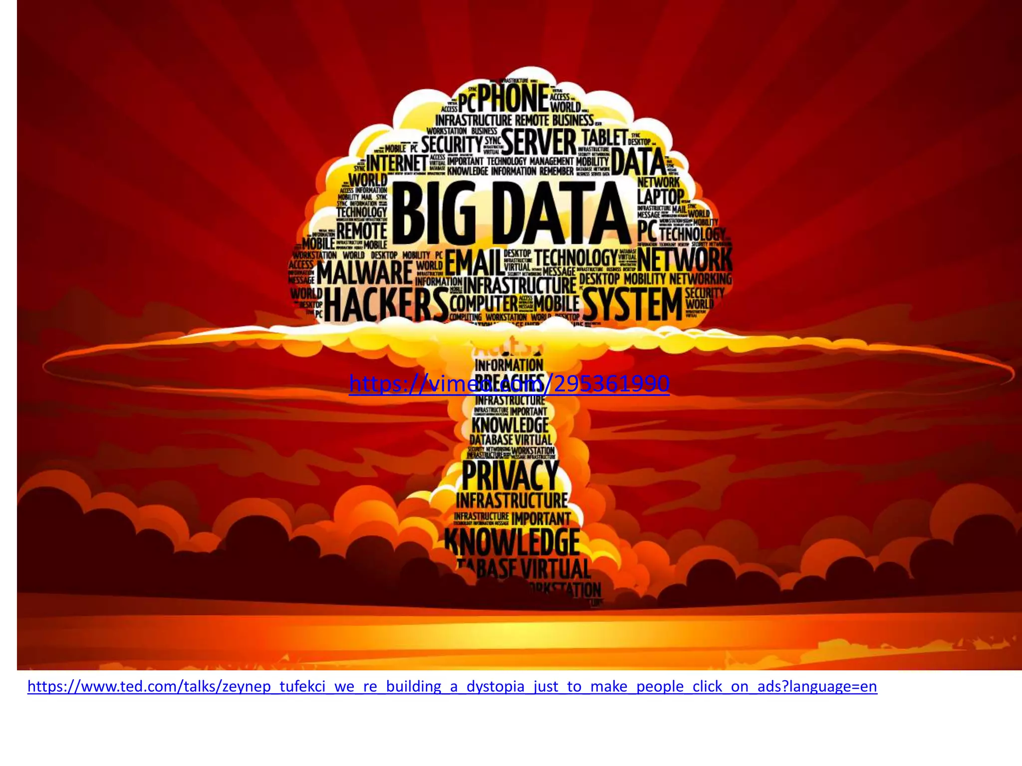 https://www.ted.com/talks/zeynep_tufekci_we_re_building_a_dystopia_just_to_make_people_click_on_ads?language=en
https://vimeo.com/295361990
 