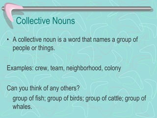Collective and compound nouns eng. 4 | PPT