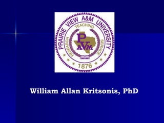 William Allan Kritsonis, PhD 