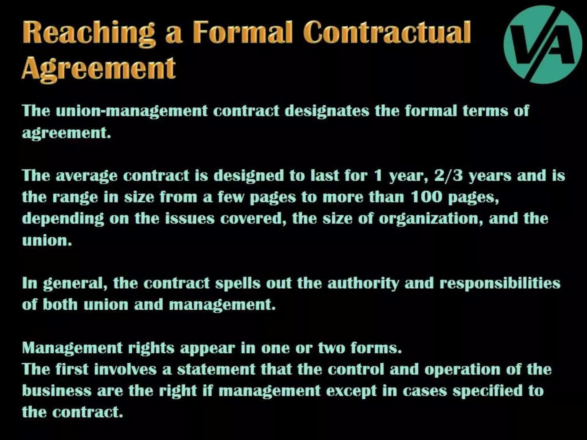 Collective Bargaining & Labour Relations