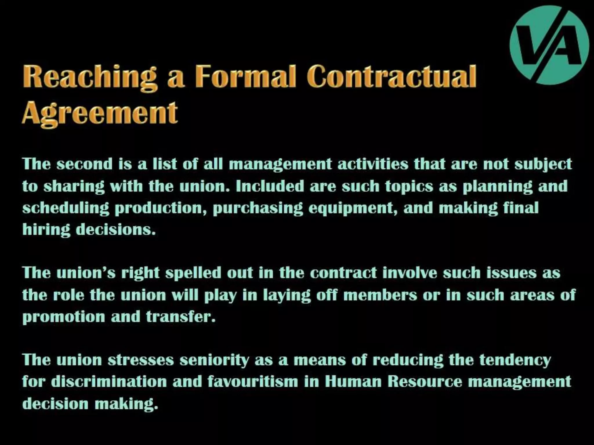 Collective Bargaining & Labour Relations