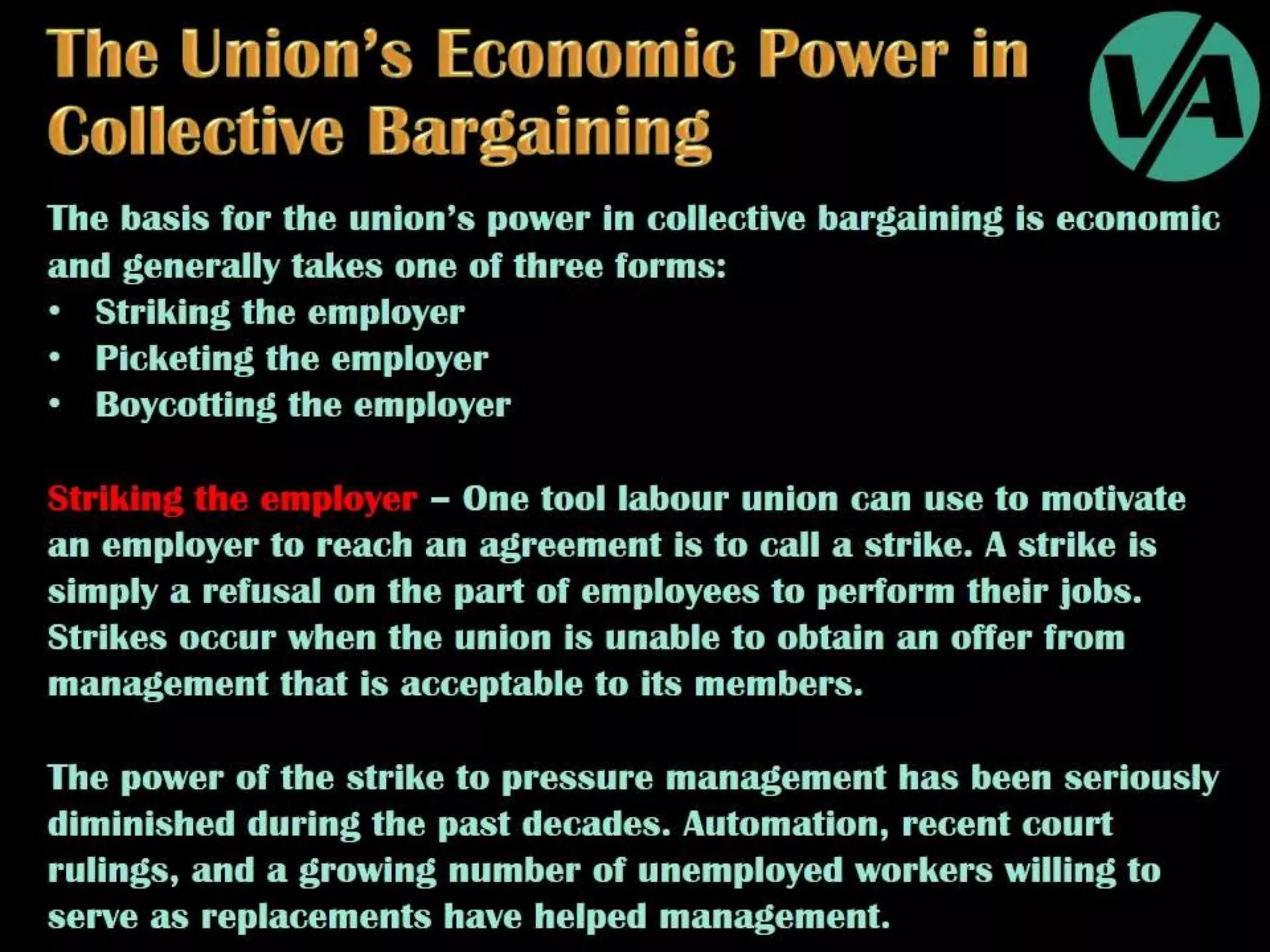 Collective Bargaining & Labour Relations