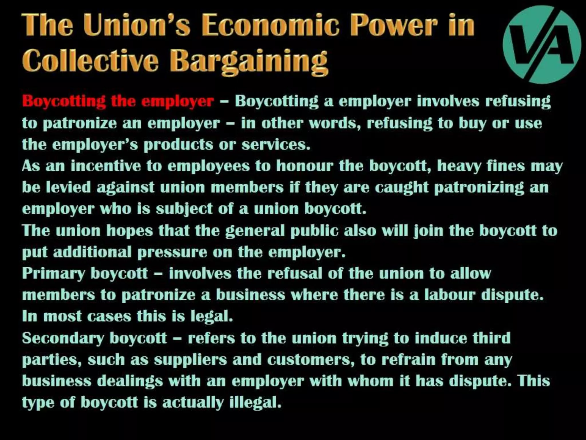 Collective Bargaining & Labour Relations