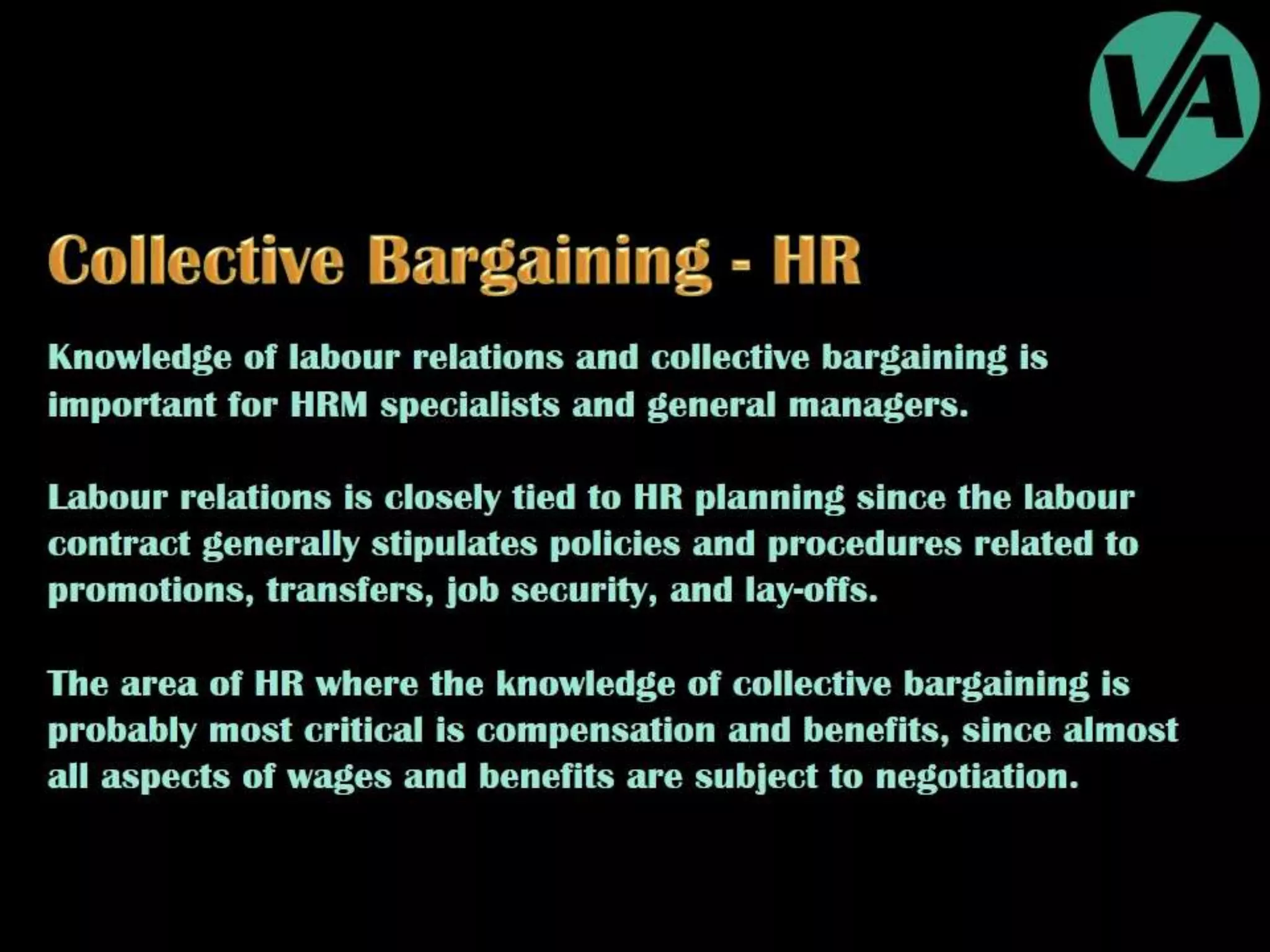 Collective Bargaining & Labour Relations