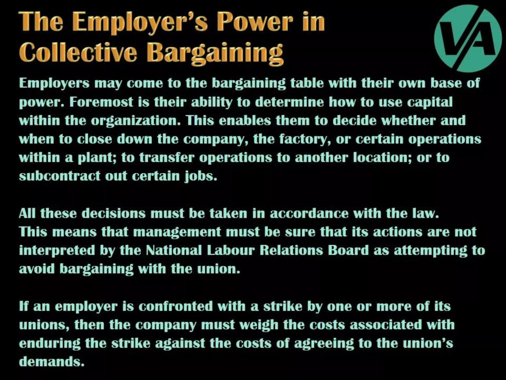 Collective Bargaining & Labour Relations