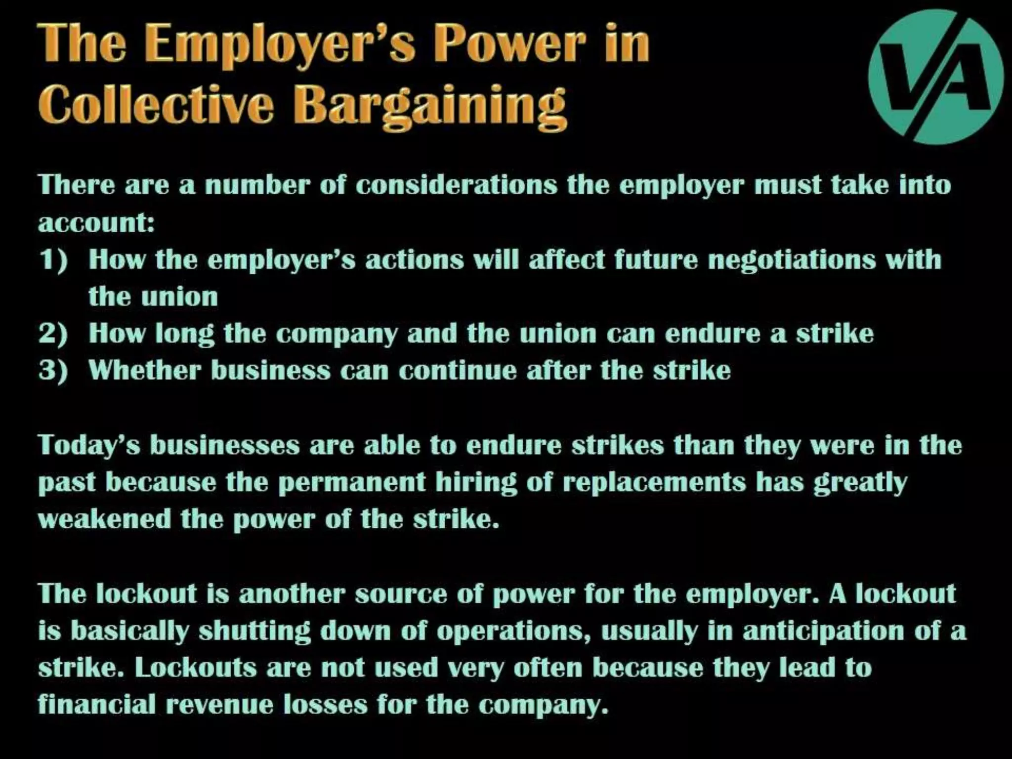 Collective Bargaining & Labour Relations