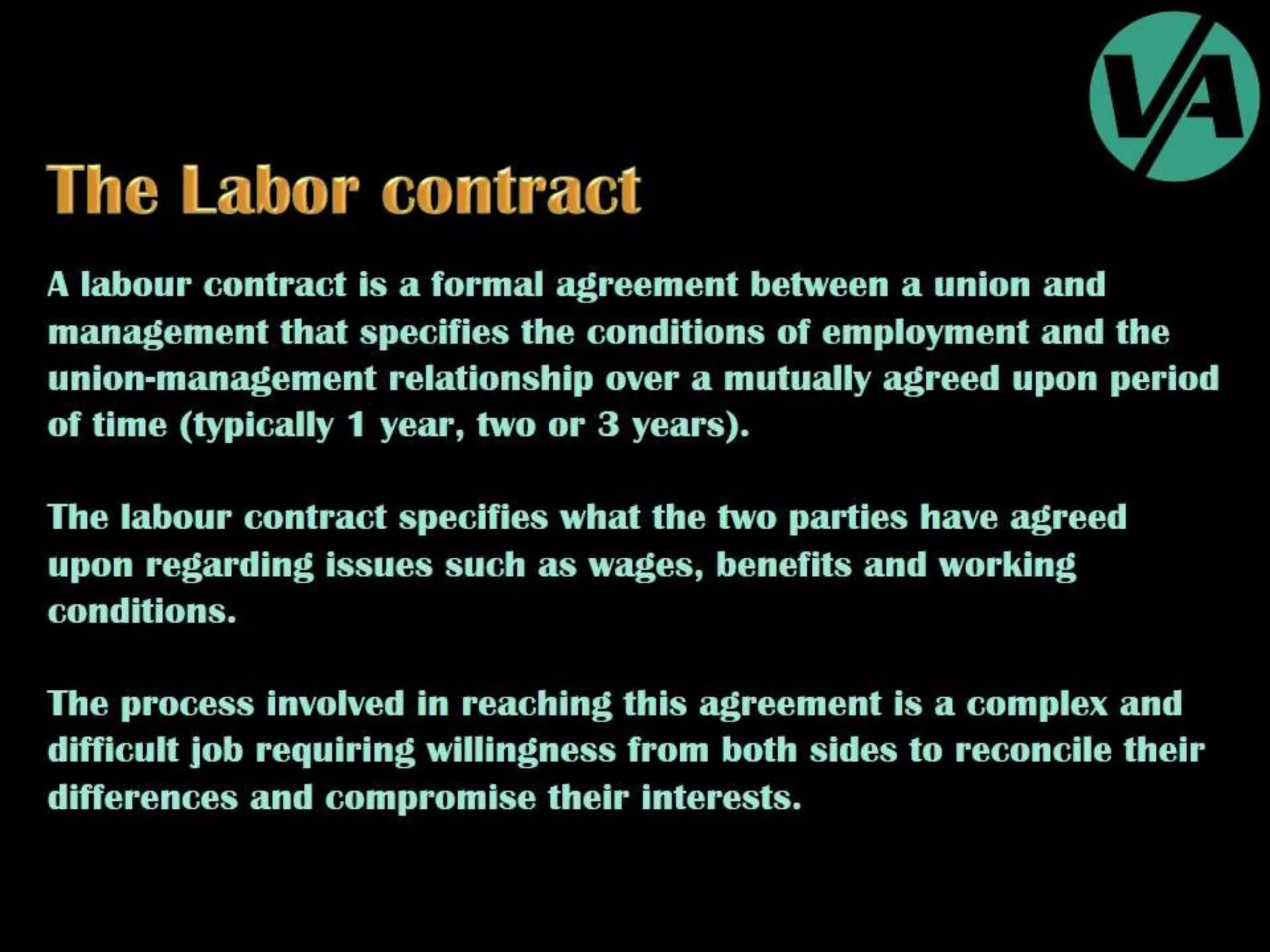 Collective Bargaining & Labour Relations