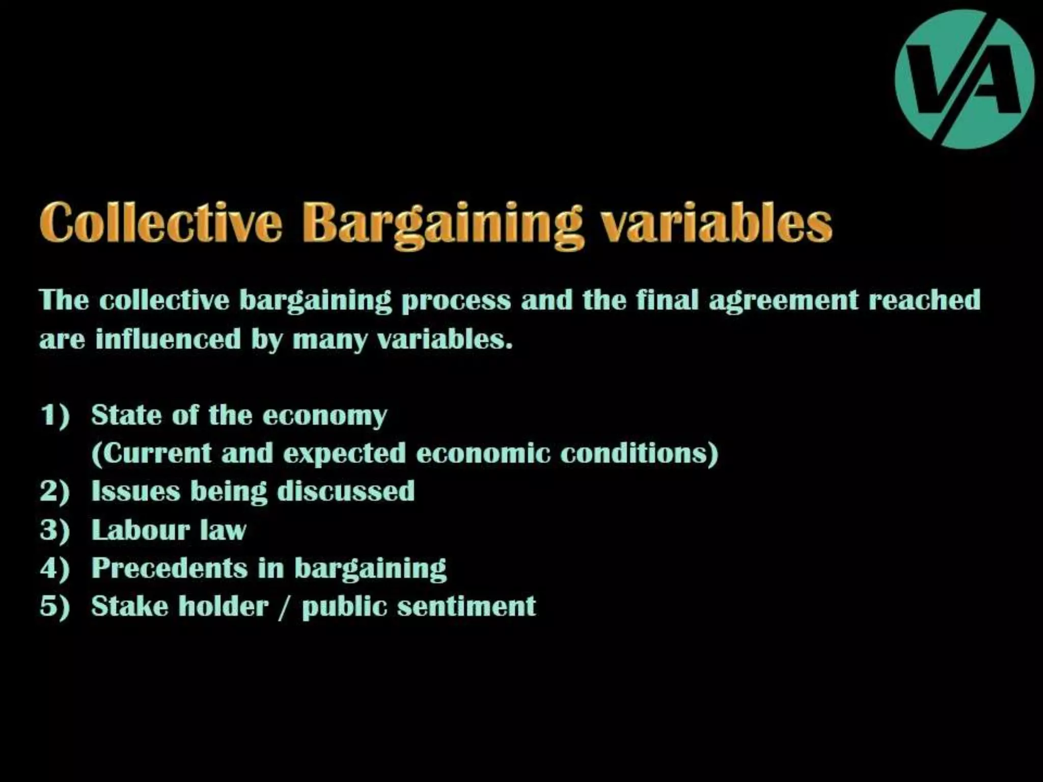 Collective Bargaining & Labour Relations