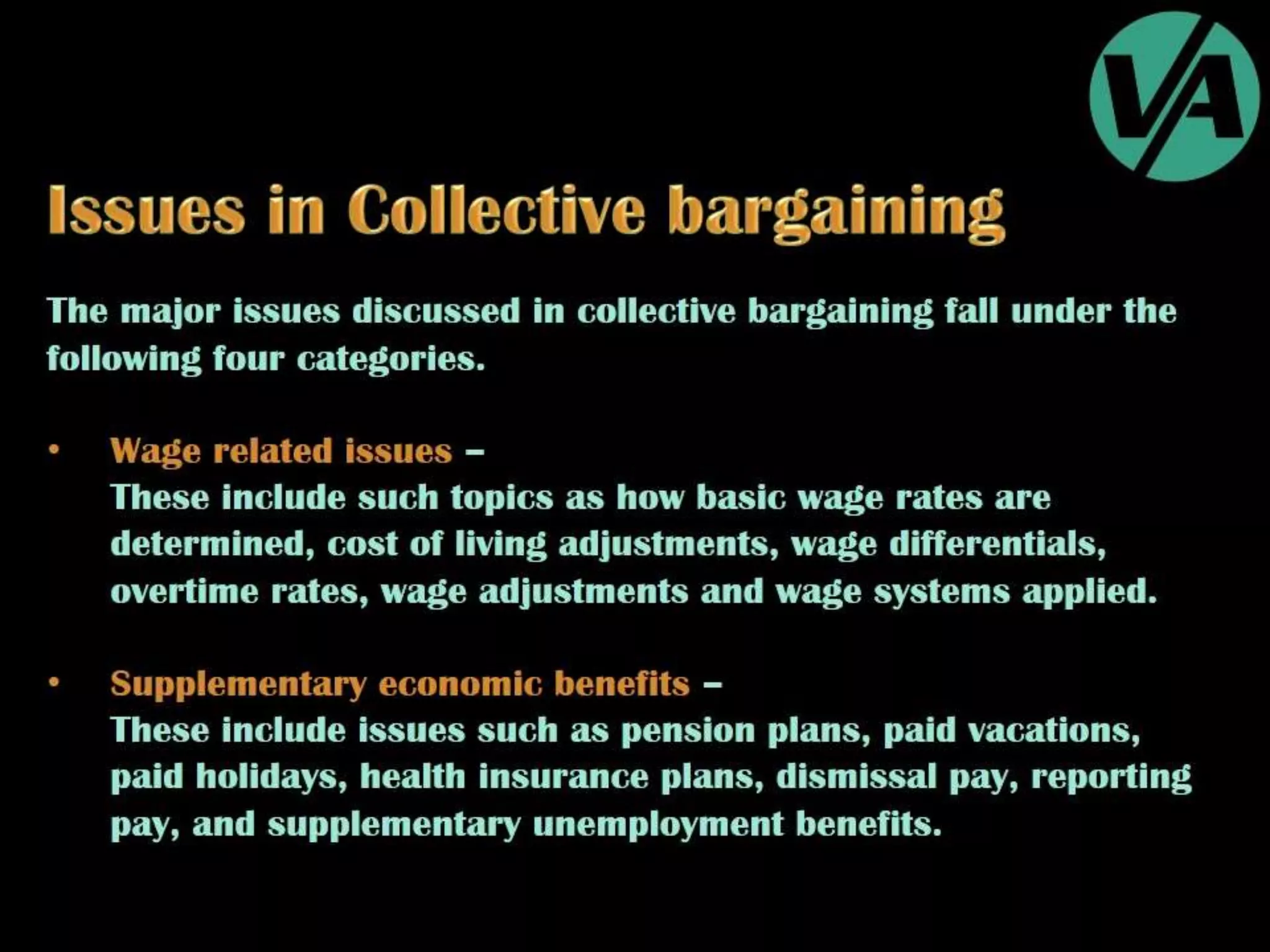 Collective Bargaining & Labour Relations