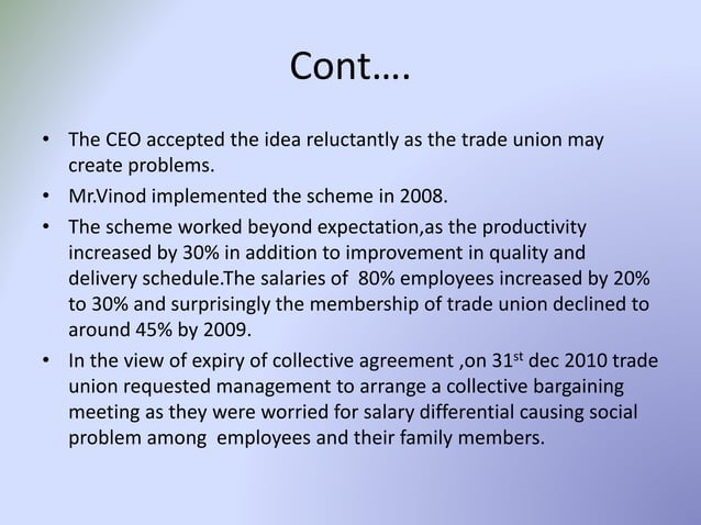 collective bargaining case study companies in india