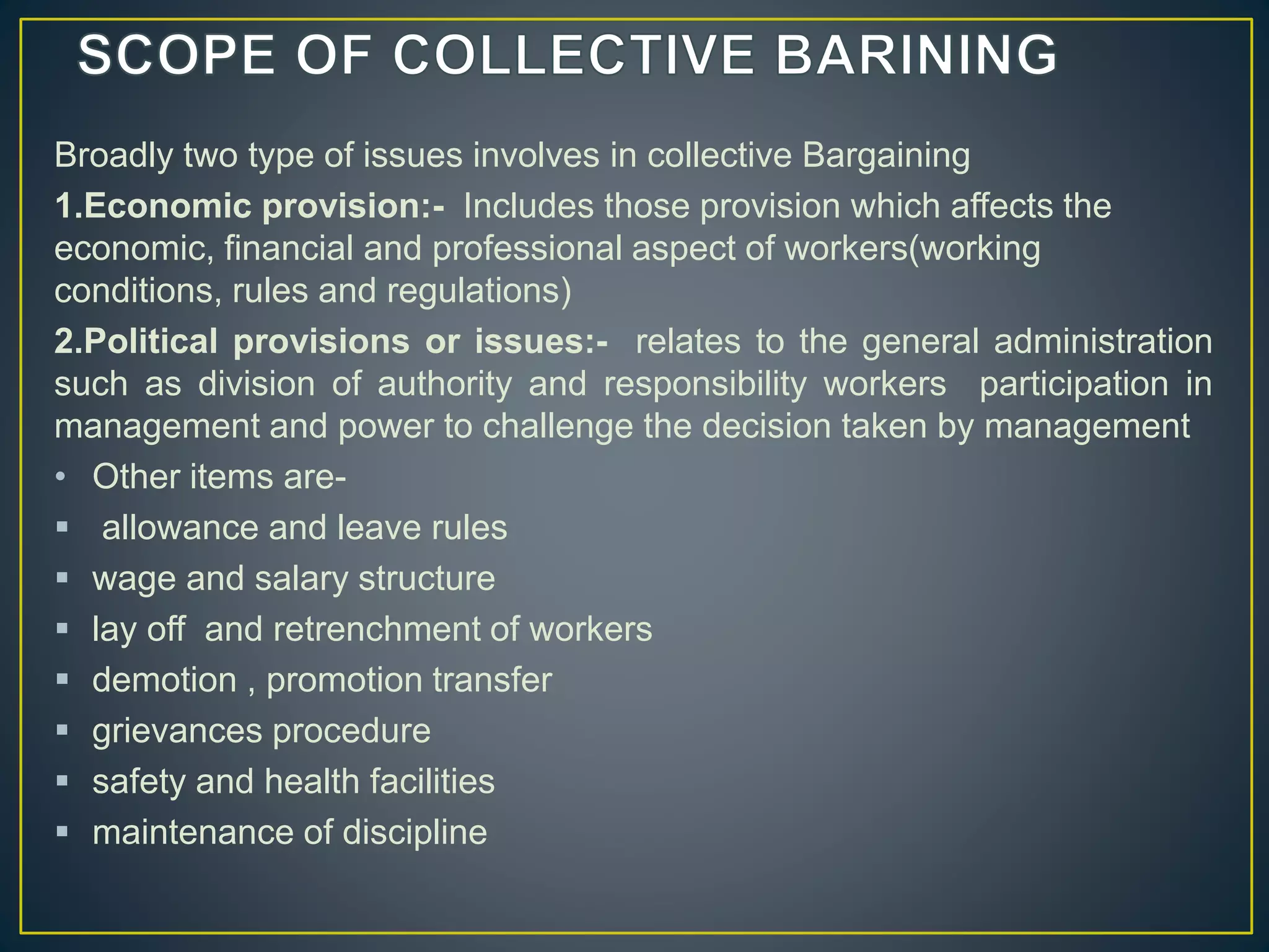 Collective bargaining | PPTX
