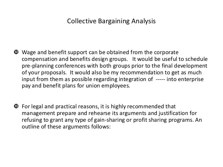 Collective bargaining procedures, structures and scope