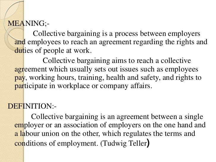 Collective barganing