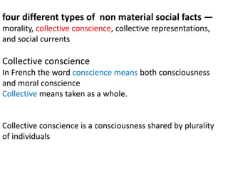 Collective conscience emile durkheim | PPTX