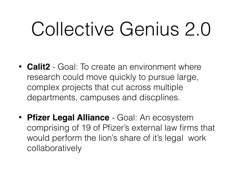 Collective Genius Book Summary
