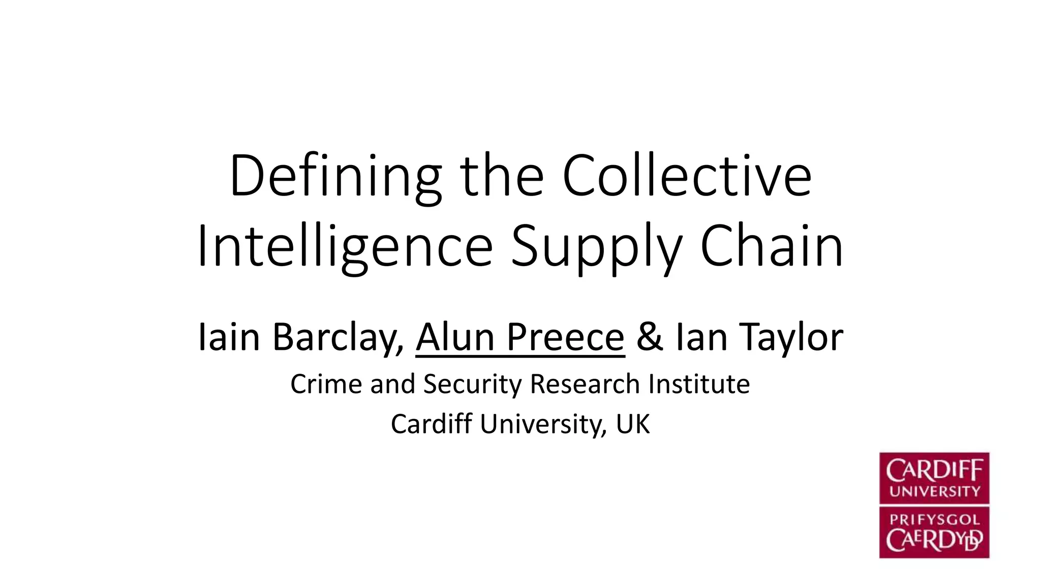 Defining the Collective intelligence Supply Chain | PPTX | Internet of ...