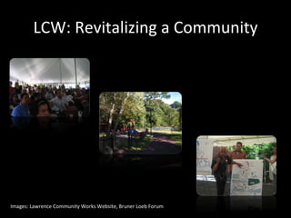 LCW: Revitalizing a Community Images: Lawrence Community Works Website, Bruner Loeb Forum 