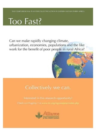 Collectively we can: the CGIAR’s Regional Plan for Collective Action in Eastern and Southern Africa