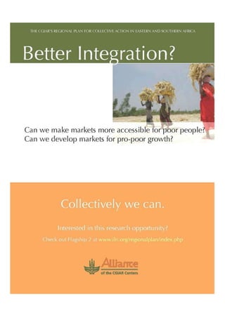 Collectively we can: the CGIAR’s Regional Plan for Collective Action in Eastern and Southern Africa