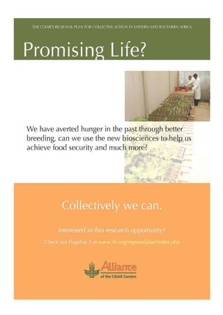 Collectively we can: the CGIAR’s Regional Plan for Collective Action in Eastern and Southern Africa