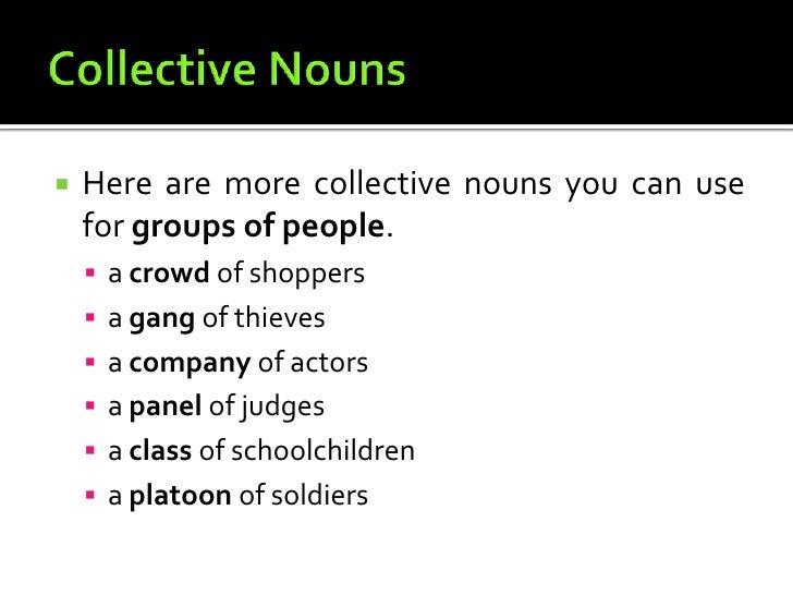 Collective Nouns