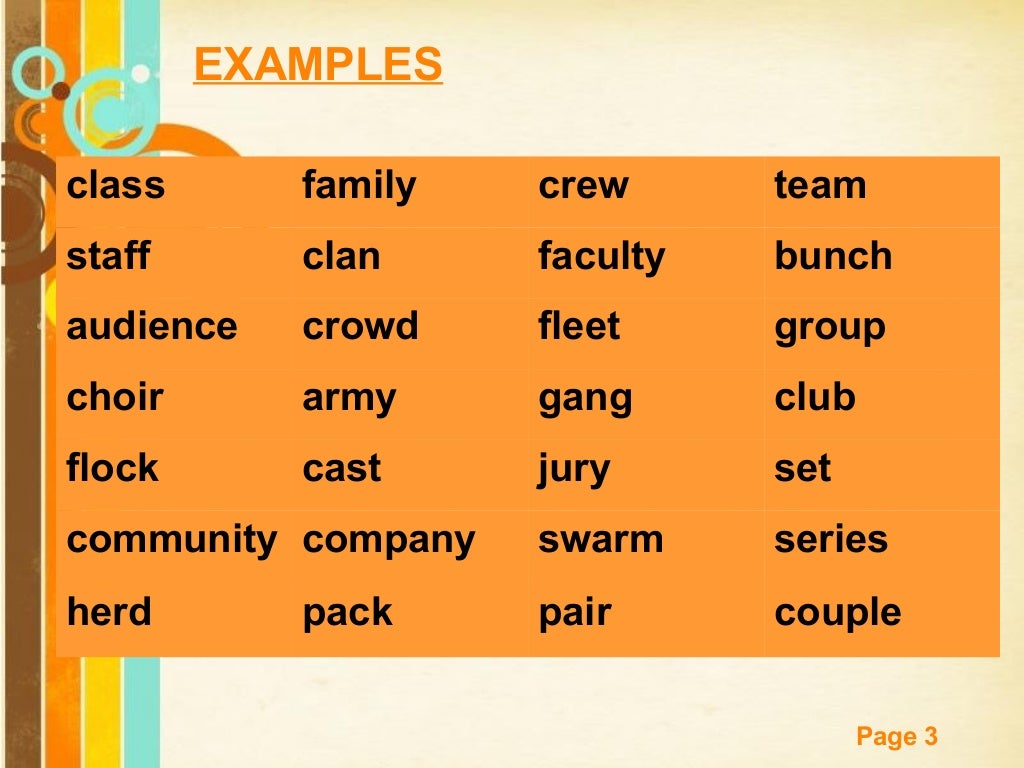 Collective Nouns