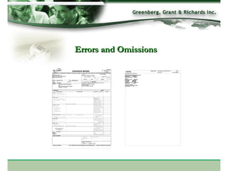 Errors and Omissions 