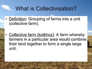 Collectivisation In Russia PPT