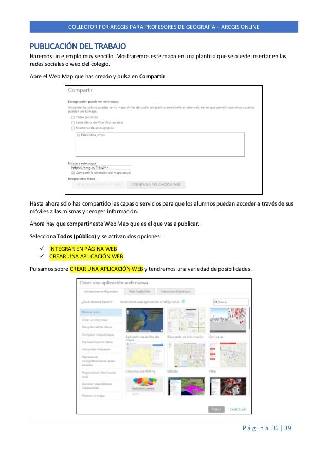 Manual De Instrucciones Para El Uso Del Software Collector De Esri