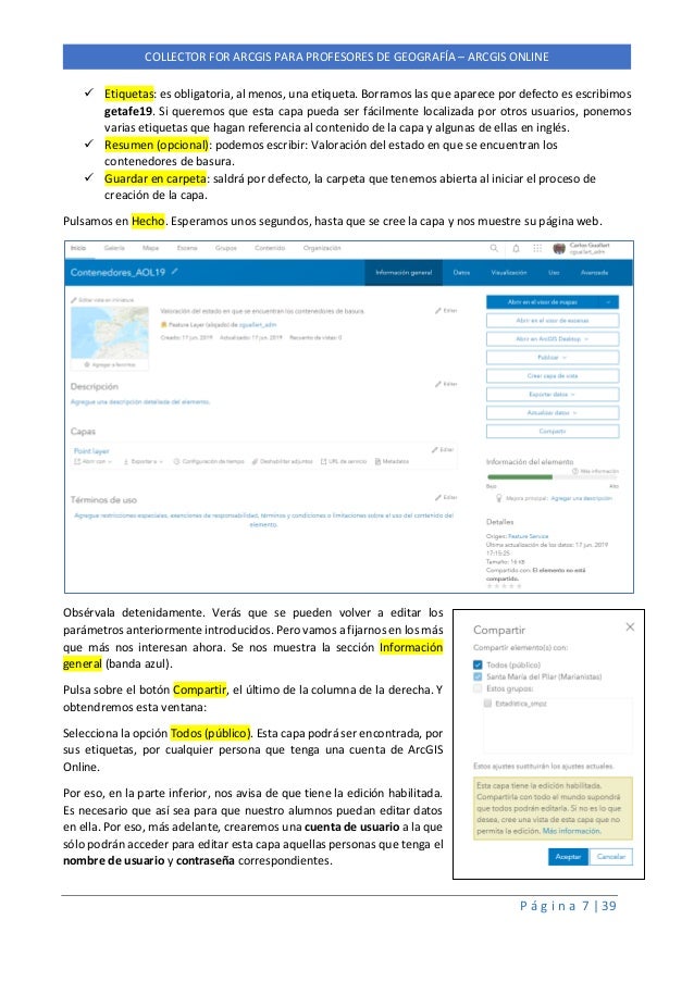 Manual De Instrucciones Para El Uso Del Software Collector De Esri