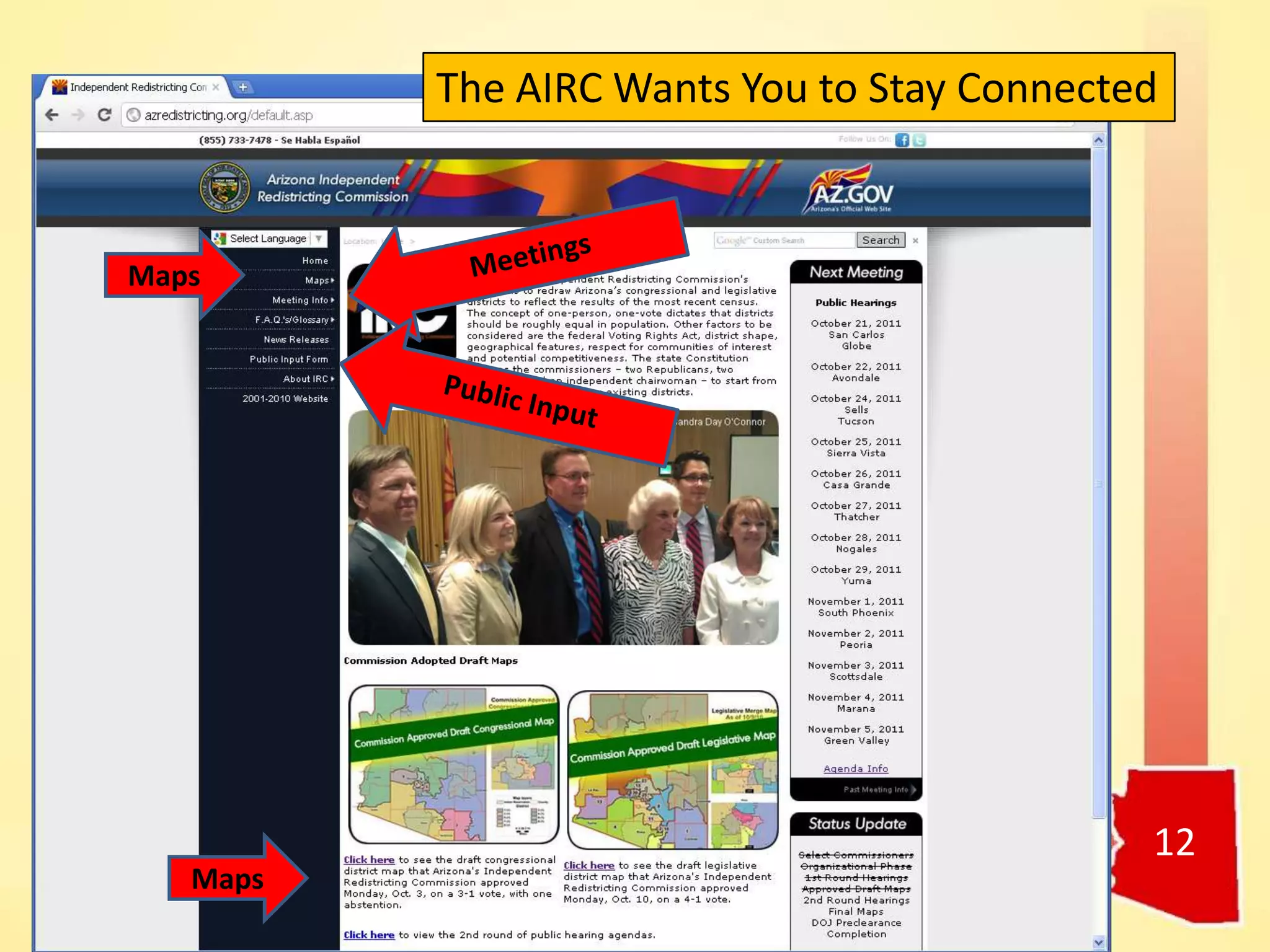 12
Maps
The AIRC Wants You to Stay Connected
Maps
 