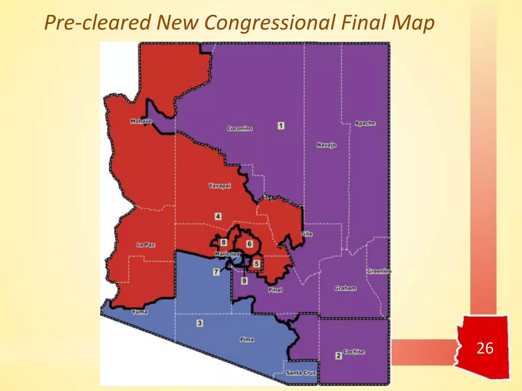 Pre-cleared New Congressional Final Map
26
 