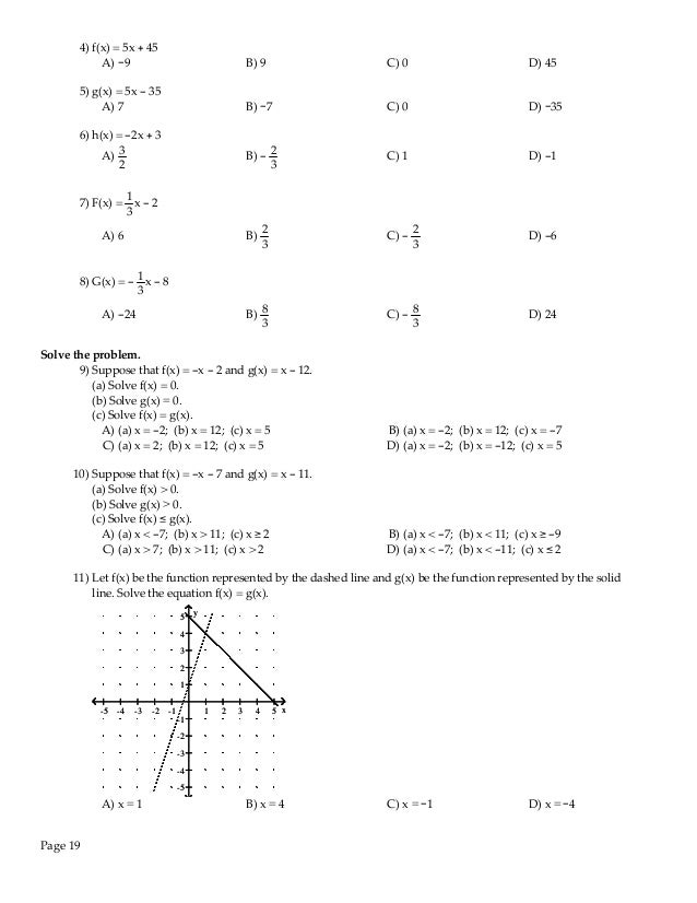 College Algebra Concepts Through Functions 4th Edition Sullivan Test
