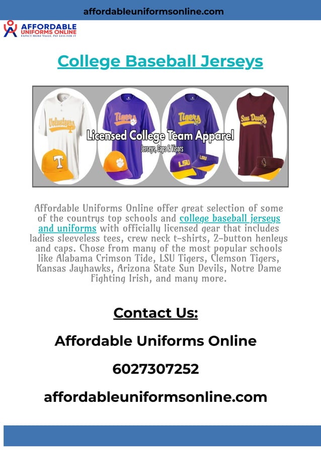 Best College Baseball Uniforms