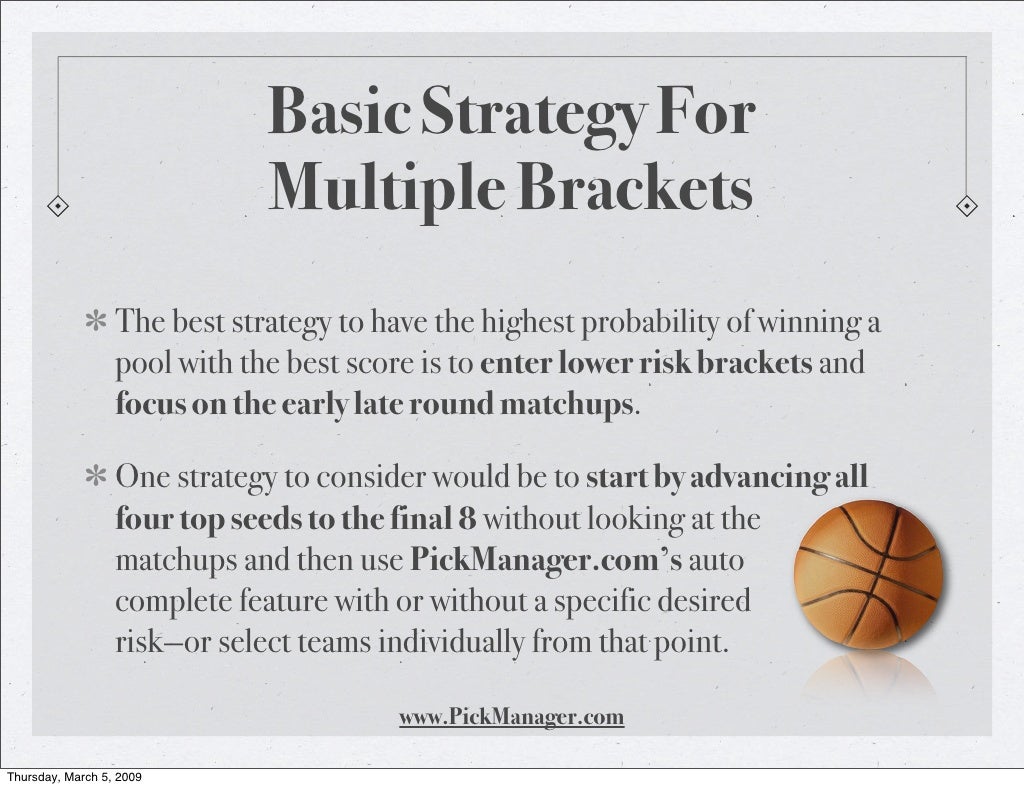 Basic Strategy For Multiple Brackets