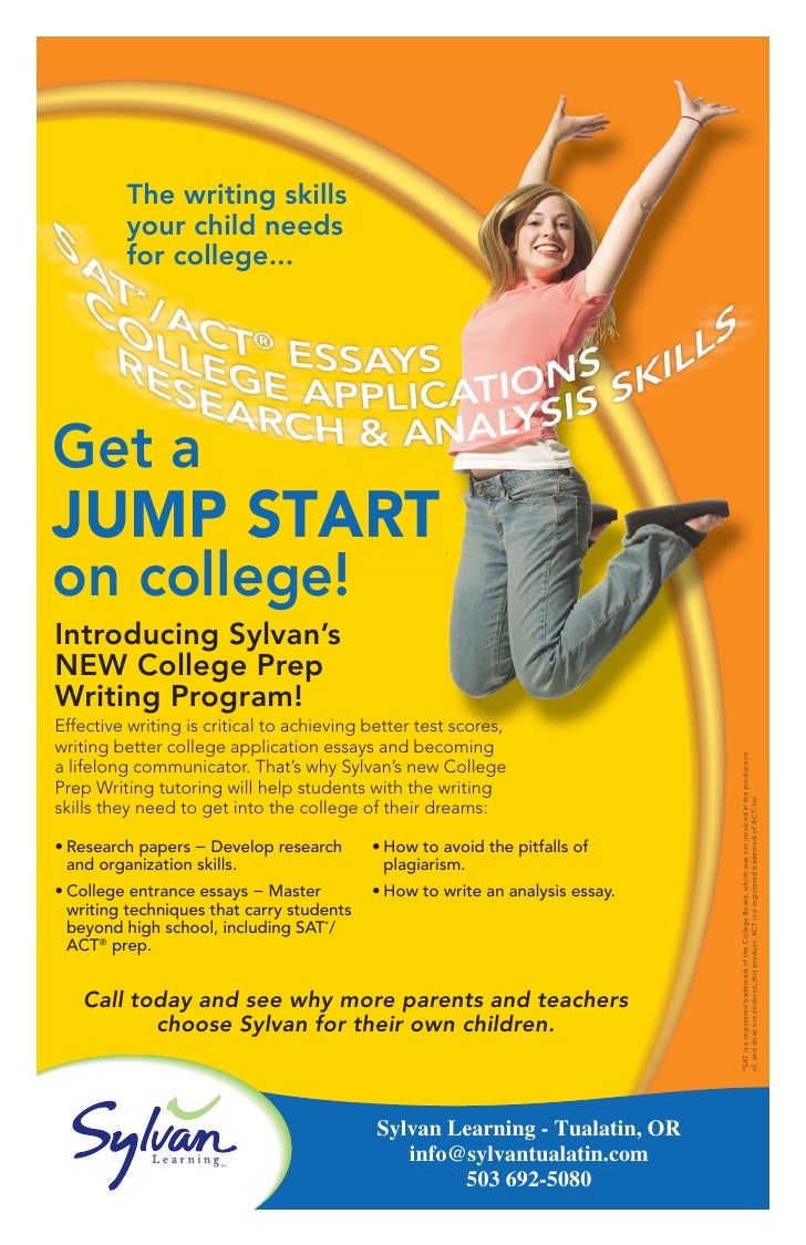 College admission essay prep